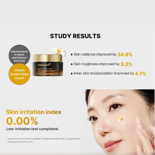 Vitamin C dual-texture cream with niacinamide and sea buckthorn for radiant skin UAE