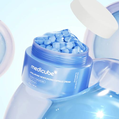 Medicube Hyaluronic Moisturizing Capsule Cream – Korean deep hydration face cream for dry skin – Available online in UAE