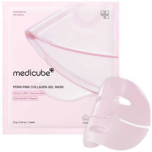 Medicube PDRN Pink Collagen Gel Mask Korean firming and hydrating sheet mask in Dubai UAE