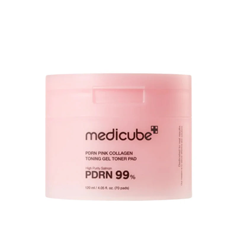 Medicube PDRN Pink Collagen Toning Gel Toner Pad hydrating and firming UAE