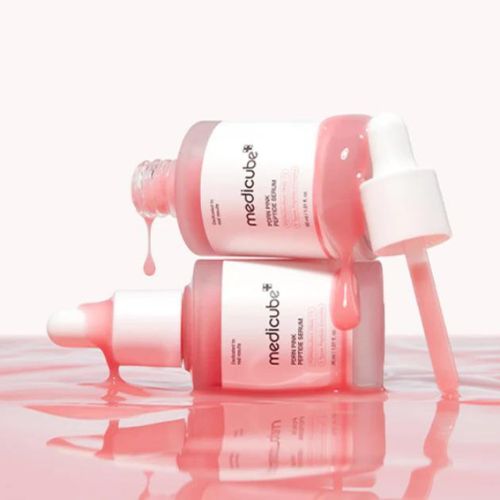 Lightweight pink peptide serum with Salmon PDRN for elasticity and barrier repair UAE