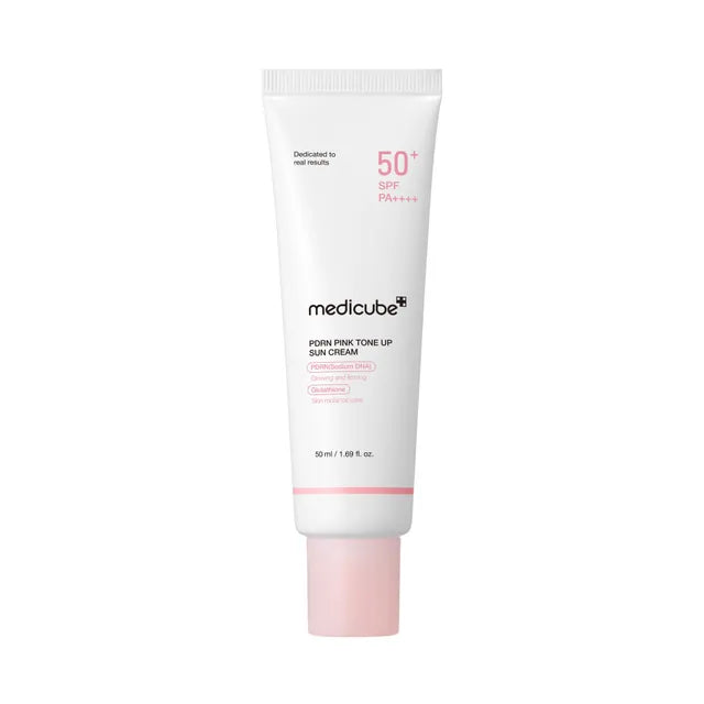 Medicube PDRN Pink Tone Up Sun Cream SPF50 brightening sunscreen UAE