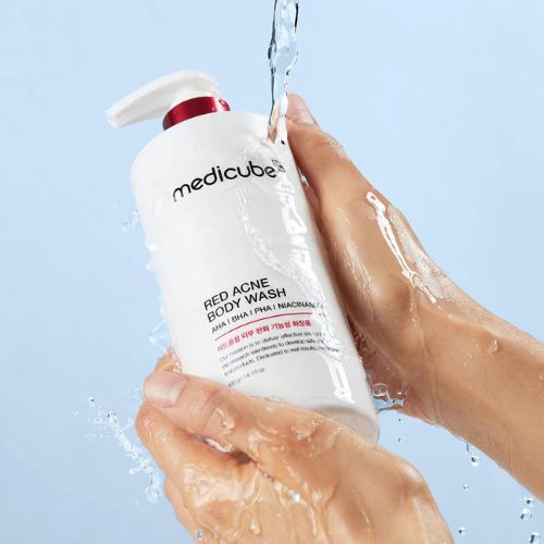 Medicube Red Acne Body Wash 2.0 Korean BHA AHA body cleanser for acne UAE
