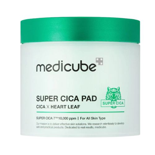 Medicube Super Cica Toner Pad 70 pads Korean exfoliating and hydrating pads in Dubai UAE