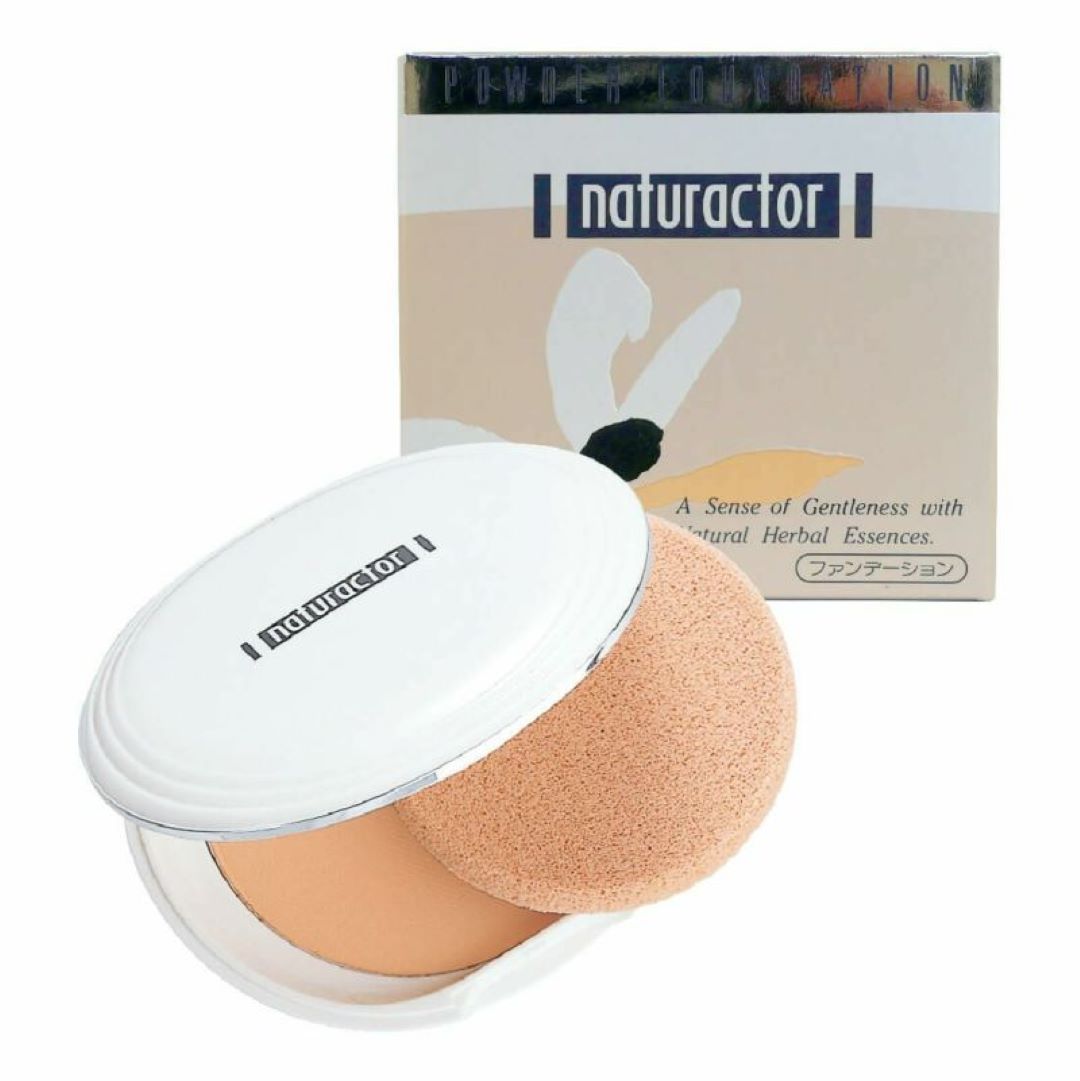 Naturactor Powder Foundation with Sponge Puff -230 Pink