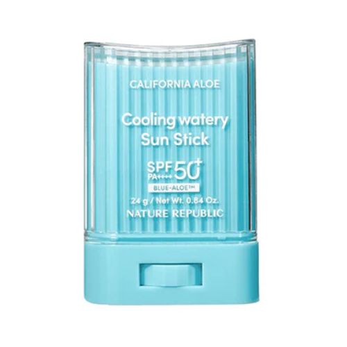 Nature Republic Aloe Cooling Sun Stick – SPF 50+ Korean sunscreen with aloe, Hands-free sun stick with SPF 50+ for sensitive skin – cools, protects, and hydrates,Korean sunscreen stick in Dubai – Nature Republic Aloe SPF for outdoor sun protection