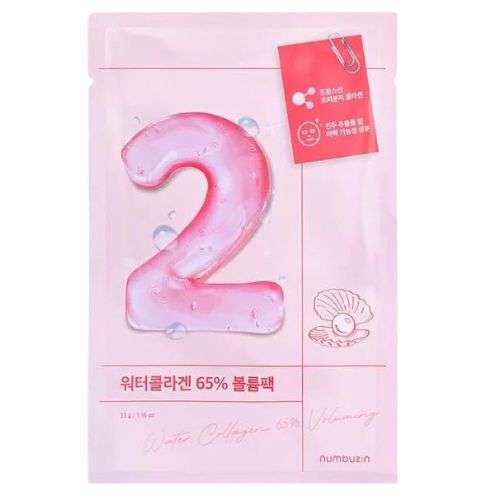 Numbuzin No. 2 Water Collagen 65% Voluming Sheet Mask 4pcs