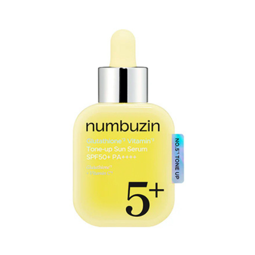 Numbuzin No5 Glutathione Vitamin Tone Up Sun Serum SPF50 Korean sunscreen for brightening and UV protection UAE
