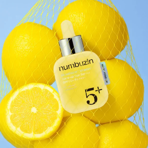 Numbuzin No5 Glutathione Vitamin Tone Up Sun Serum SPF50 Korean sunscreen for brightening and UV protection UAE