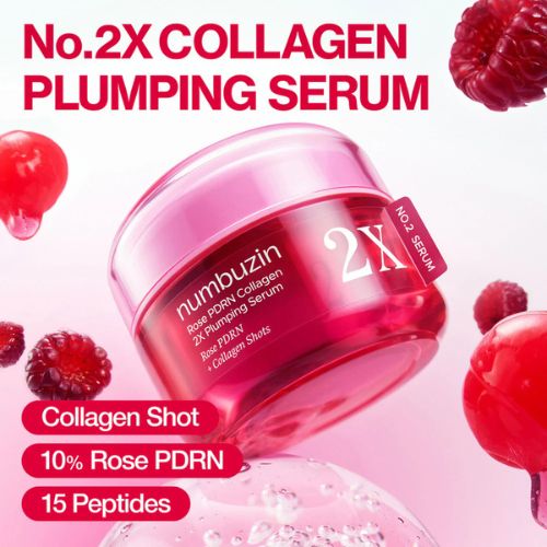 Numbuzin Rose PDRN Collagen 2X Plumping Serum Korean Anti-Aging Dubai UAE