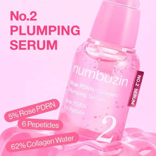 Numbuzin Rose PDRN Collagen Plumping Serum Korean Skincare Dubai UAE