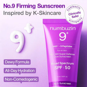 Numbuzin No. 9 NAD+ Bio Super Defense Glow Sunscreen SPF50+ UAE