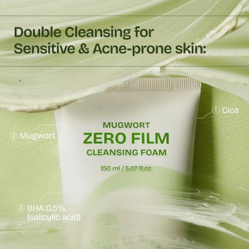 Orien Mugwort Zero Film Cleansing Foam gentle Korean face wash
