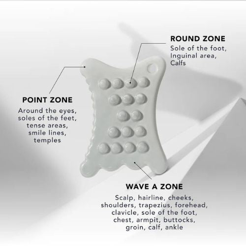 Returnity Mini Gua Sha – six-sided porcelain facial massage tool for lifting and contouring,Compact Gua Sha for jawline, wrinkles, and skin firmness – handcrafted porcelain tool for daily use,Gua Sha tool in Dubai – Returnity Mini porcelain sculpting tool for facial lines and lifting