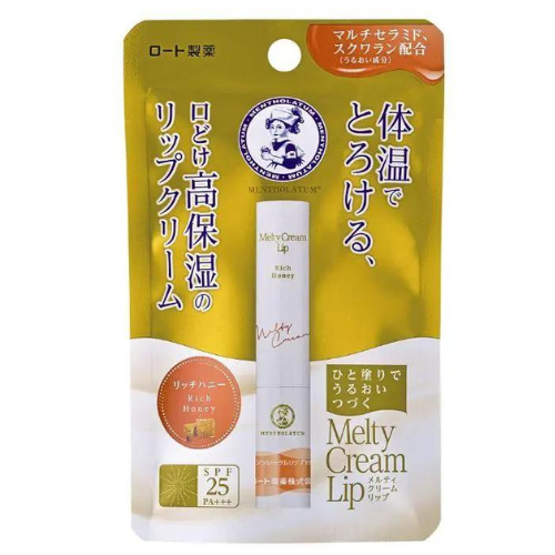 Rohto Mentholatum Cream Lip Rich Honey 2.4g