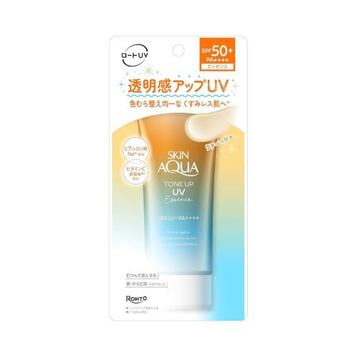 Rohto Skin Aqua UV Essence Latte Beige SPF50+ - Japanese sunscreen UAE