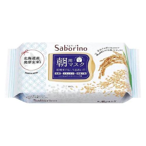 BCL Saborino All in one Rice Morning Face Mask 30 Sheets