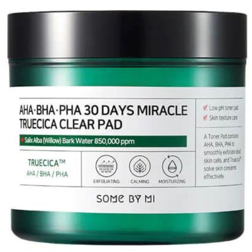 مجموعة Some By Mi AHA BHA PHA 30 Days Miracle Truecica Clear Pads 70 قطعة