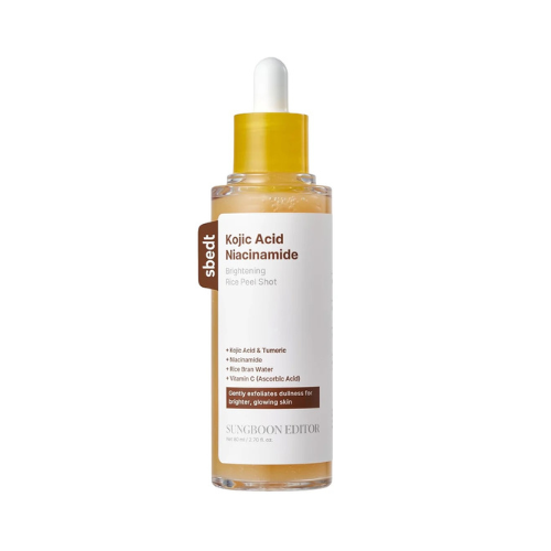 Sungboon Editor Kojic Acid Niacinamide Rice Peel Shot Korean exfoliating treatment for brightening and smooth skin UAE