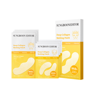 Sungboon Editor Deep Collagen Melting Patch – Korean nano-collagen wrinkle patch for under-eye, neck, and forehead, available in Dubai UAE at Crescite Beauty