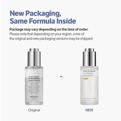 Sungboon Editor Deep Collagen Power Boosting Cream In Serum – Anti-aging Korean skincare serum with Volufiline and collagen, now in Dubai UAE at Crescite Beauty