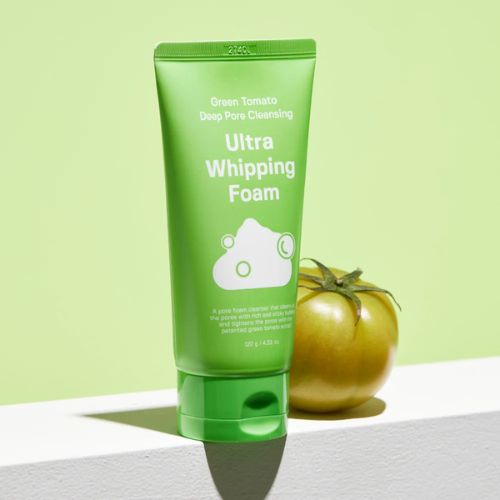 Sungboon Editor Green Tomato Ultra Whipping Foam Cleanser – Deep pore cleanser for sensitive & oily skin in UAE