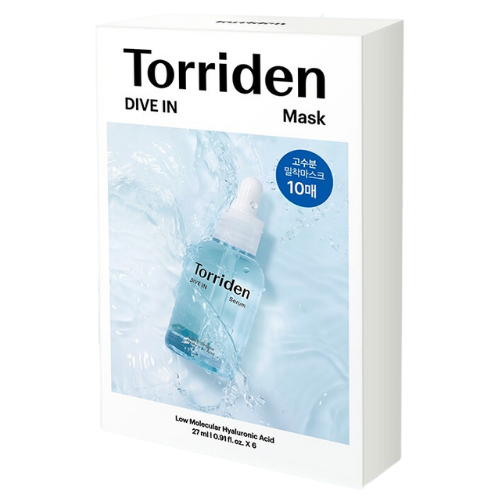 Torriden Dive In Low Molecular Hyaluronic Mask Pack 10pcs