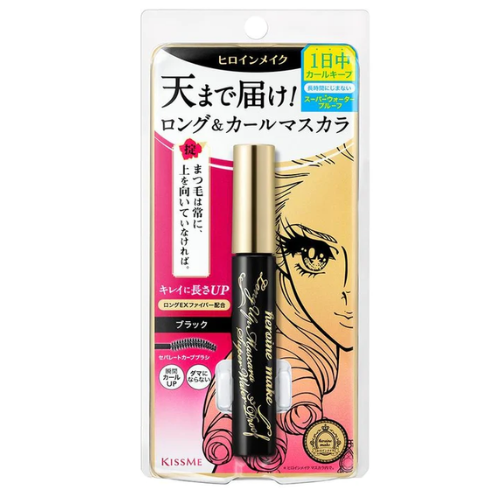 Isehan Kiss Me Heroine Make Volume & Curl Mascara Super Waterproof - Black