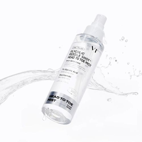 VT Cosmetics Glycolic Reedle Shot Head To Toe Mist exfoliating glycolic acid body spray Korean skincare Dubai UAE