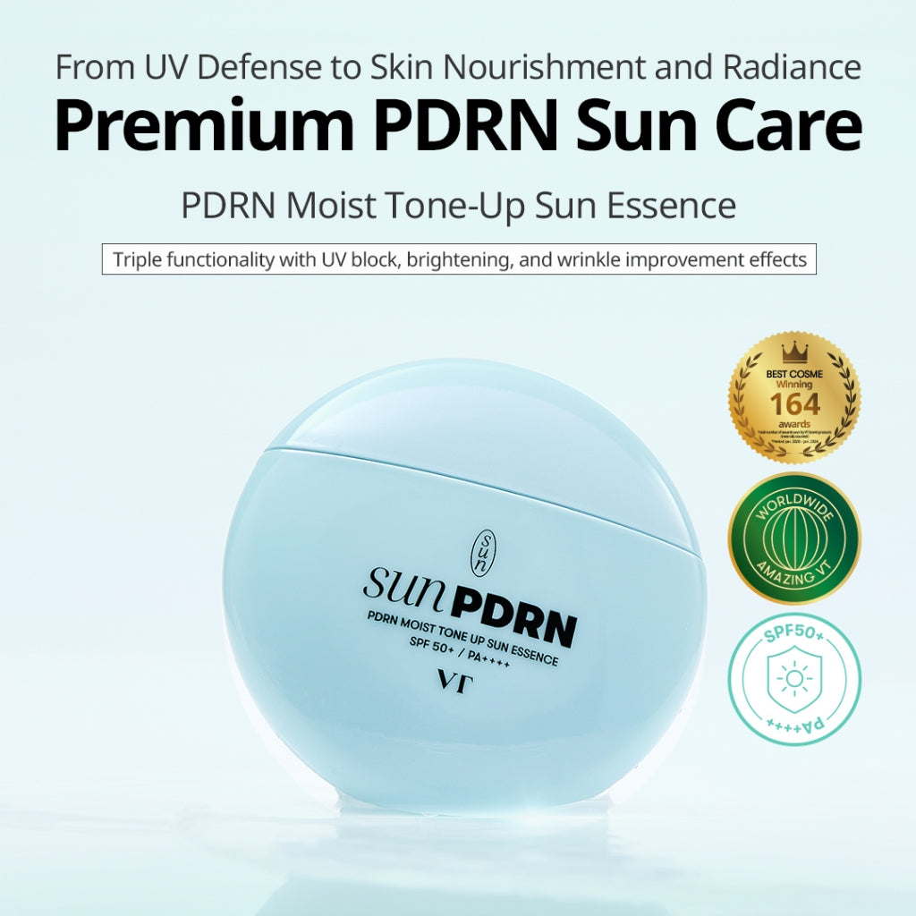 VT PDRN sun essence for daily UV protection in Dubai and UAE
