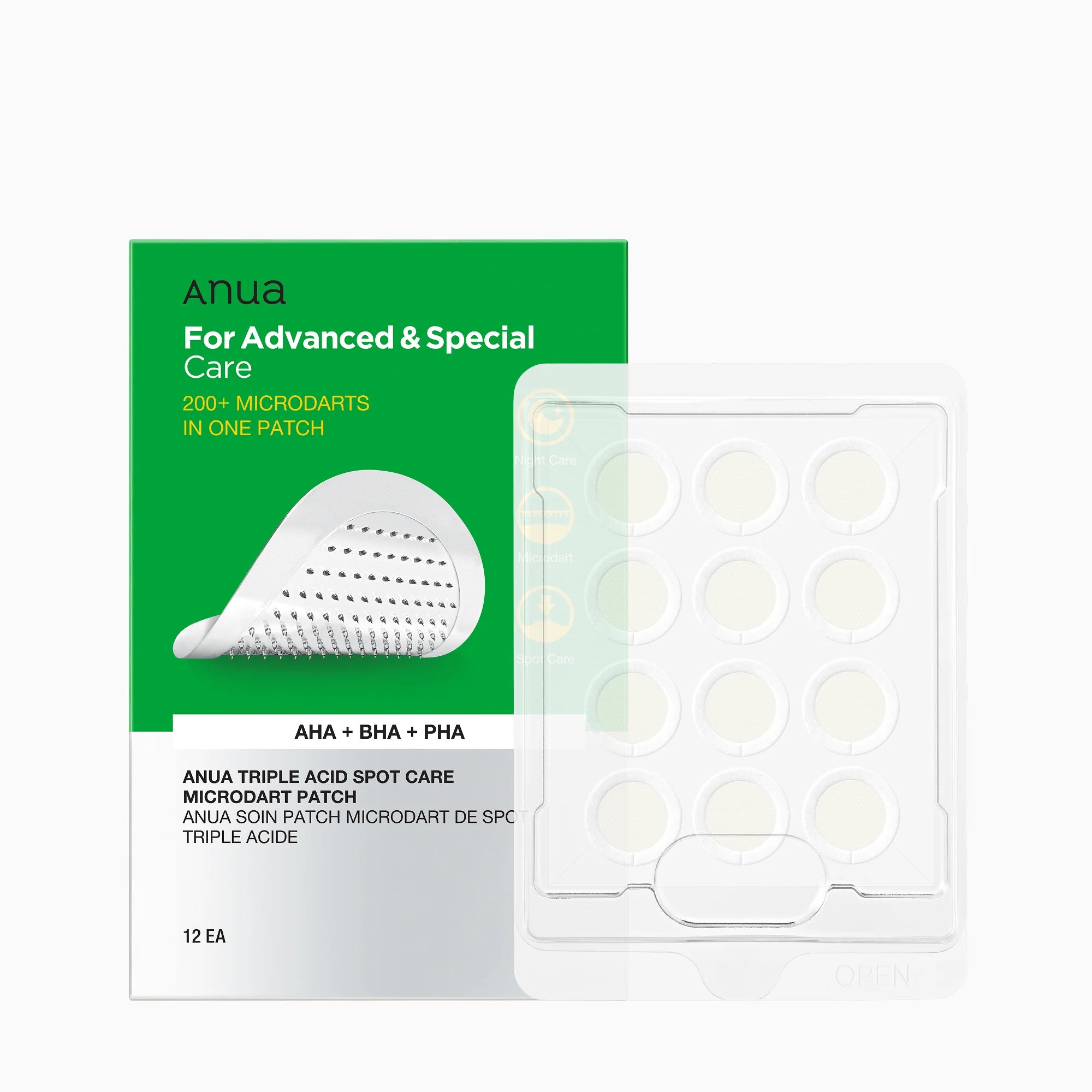 Anua Triple Acid Spot Care Microdart Patch 12pcs