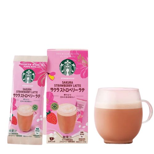 Starbucks Premium Mix Sakura Strawberry Latte - 4 Packs